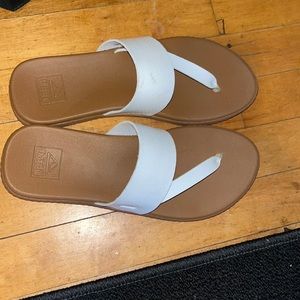 White sandals